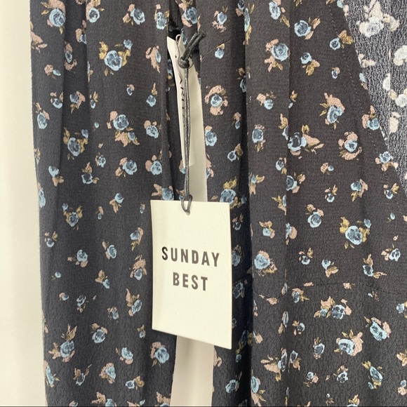 Aritzia Marion Mini Floral Wrap Dress XS - Picture 9 of 10